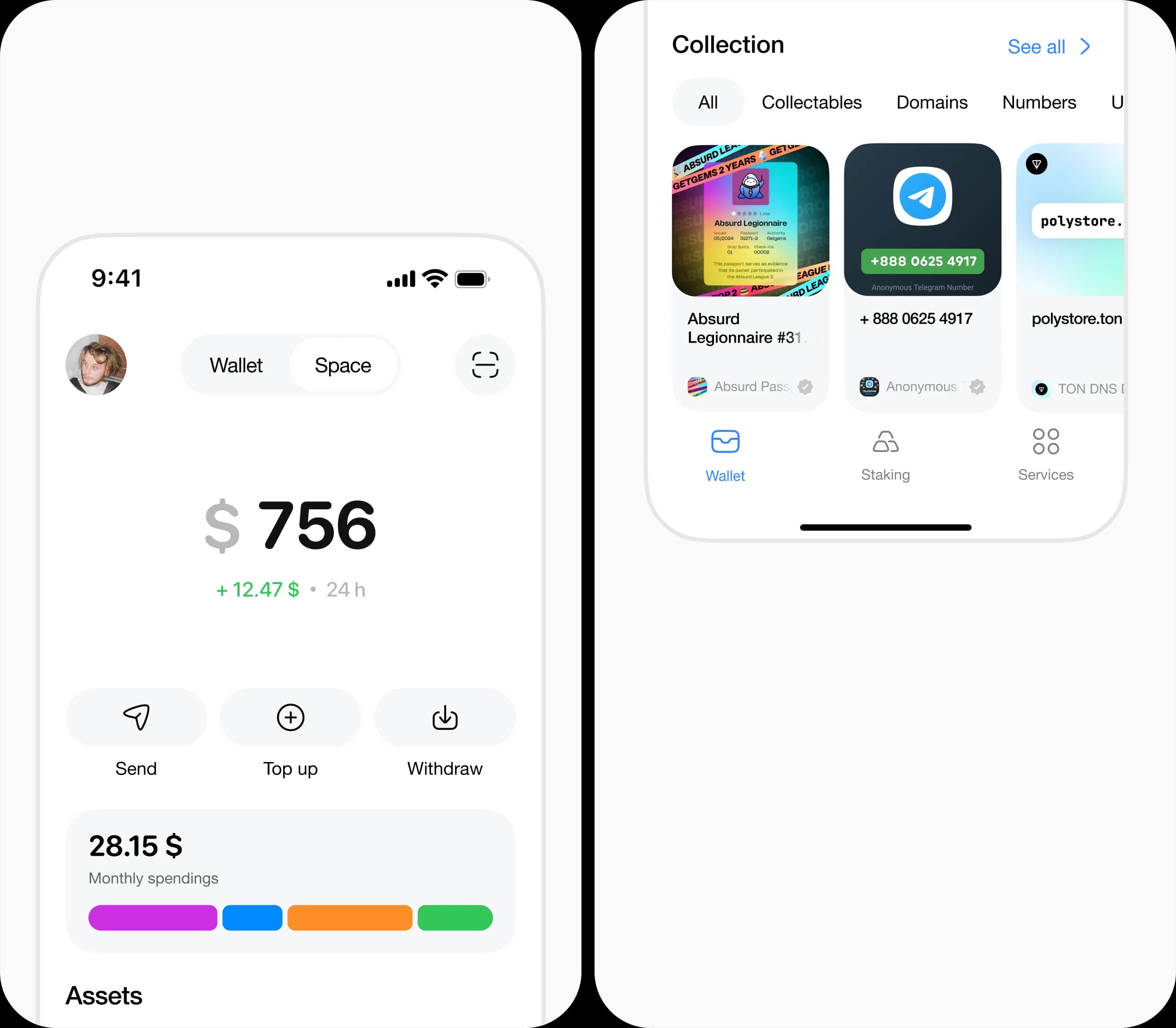Telegram Wallet – экран или схема решения